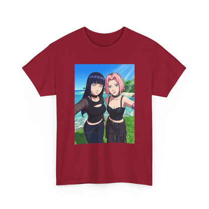 Goth Hinata and Sakura Beach Selfie