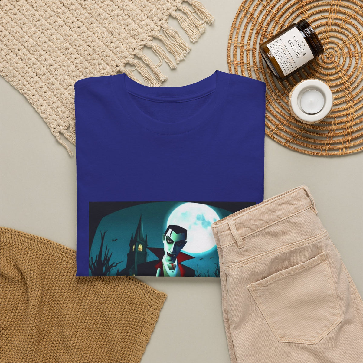 Vampire Giving The Finger In Cemetery Tee