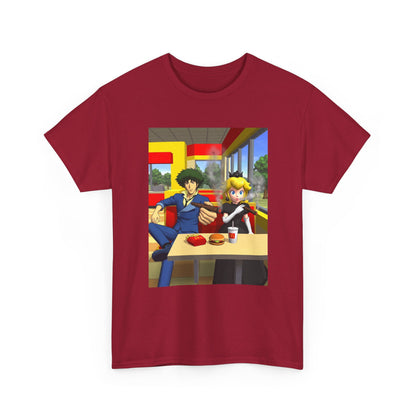 Spike Spiegel And Dark Peach Chilling Tee