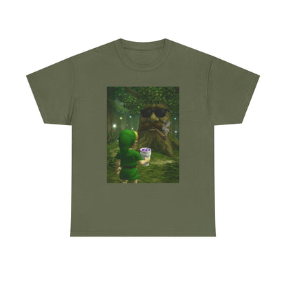 Hero Meets Cool Tree Smoking Cigar Tee