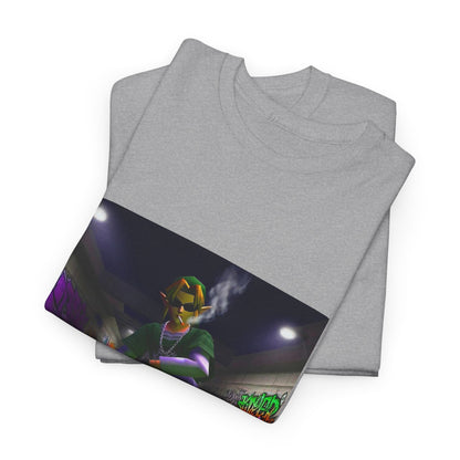 Stoner Link Skateboarding In Graffiti Alley Tee