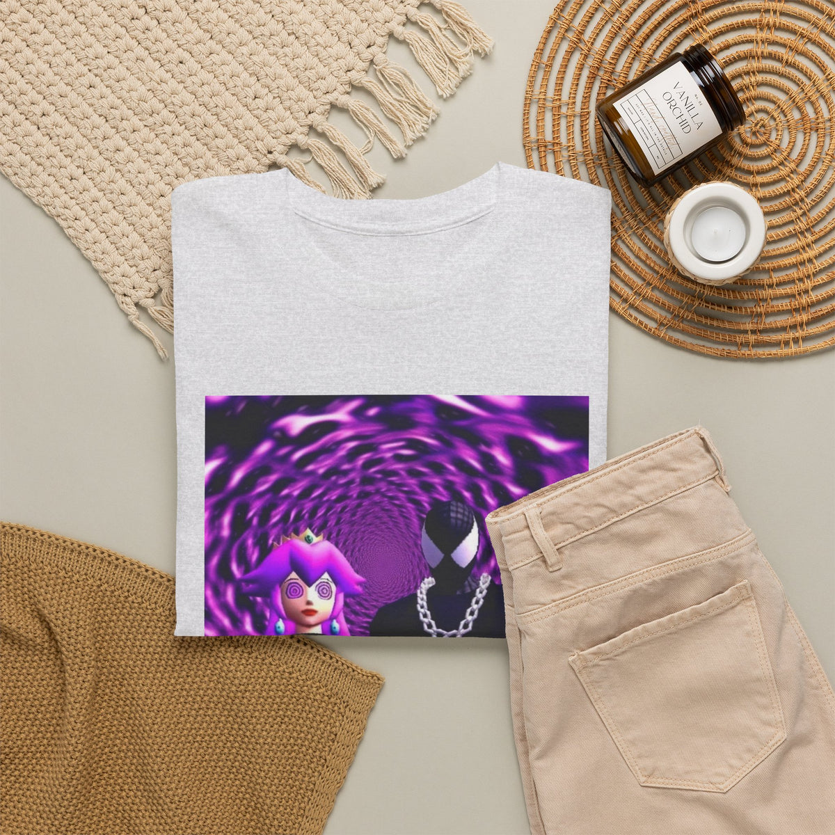 Hypnotized Peach & Sipping Spidey Tee