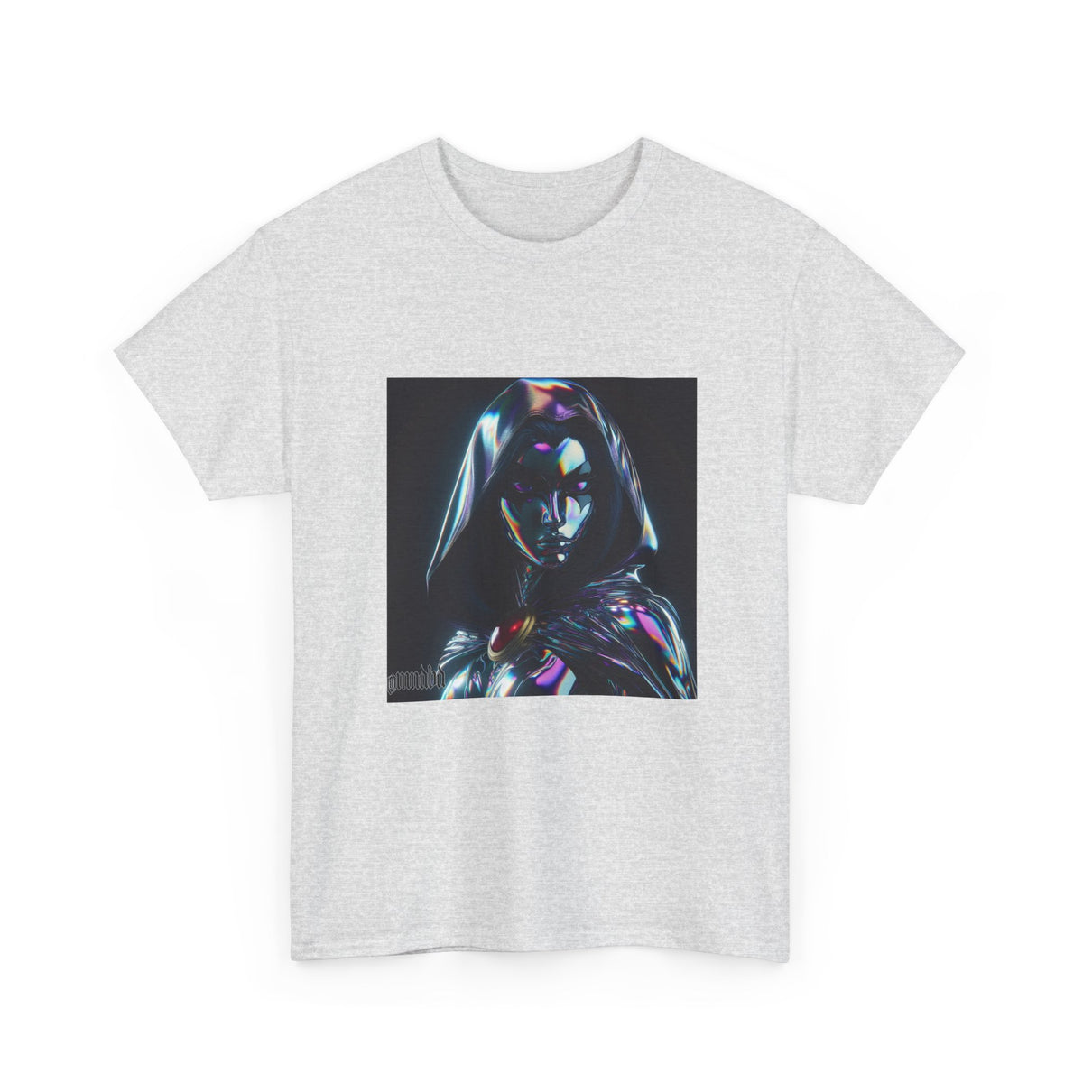 Holographic Raven Sorceress Shimmers Mysteriously