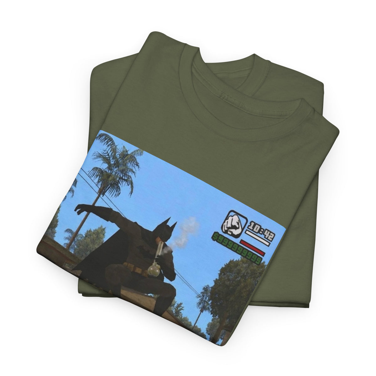 Batman Smoking Bong Skateboard Stunt Tee