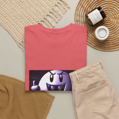 Edgy Ghost Flipping The Bird Tee