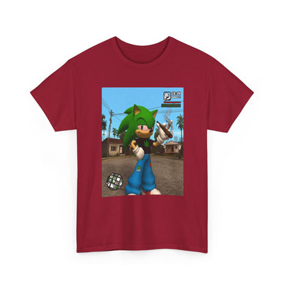 Green Hedgehog Blazin' In San Andreas Tee