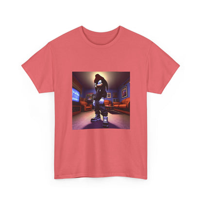 Edgy Hedgehog In Streetwear Drip Tee