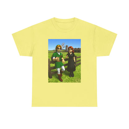 Link And Malon Smoking On The Farm Tee