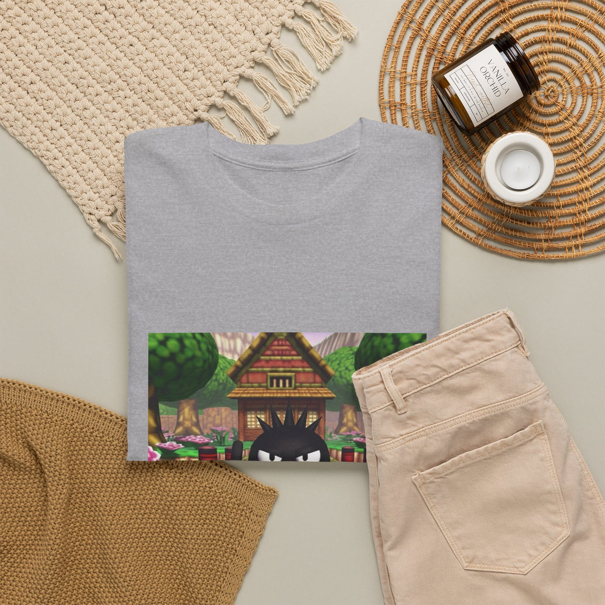 Grumpy Black Bird Flipping Off Tee