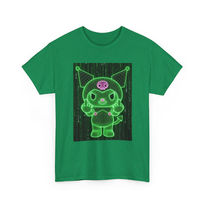 Wireframe Kuromi Flipping Off Tee