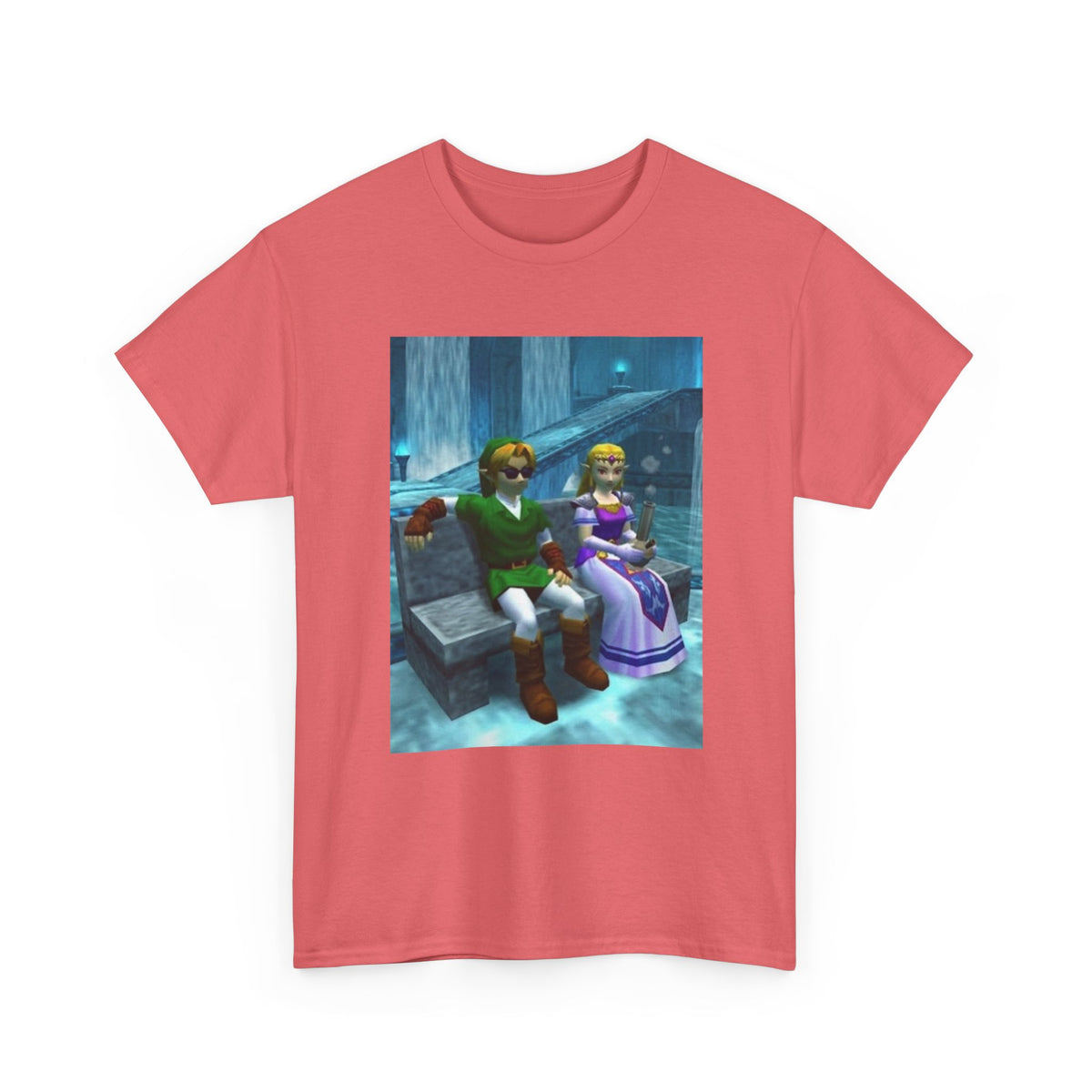 Link And Zelda Chilling In Zora's Domain