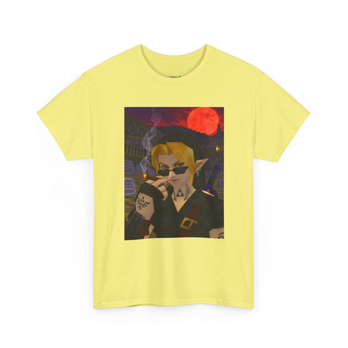 Mystic Green Canvas Graphic Tee
