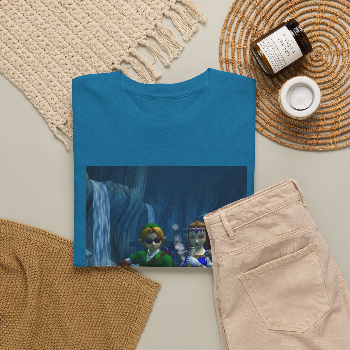 Link And Zelda Chilling With A Bong Tee