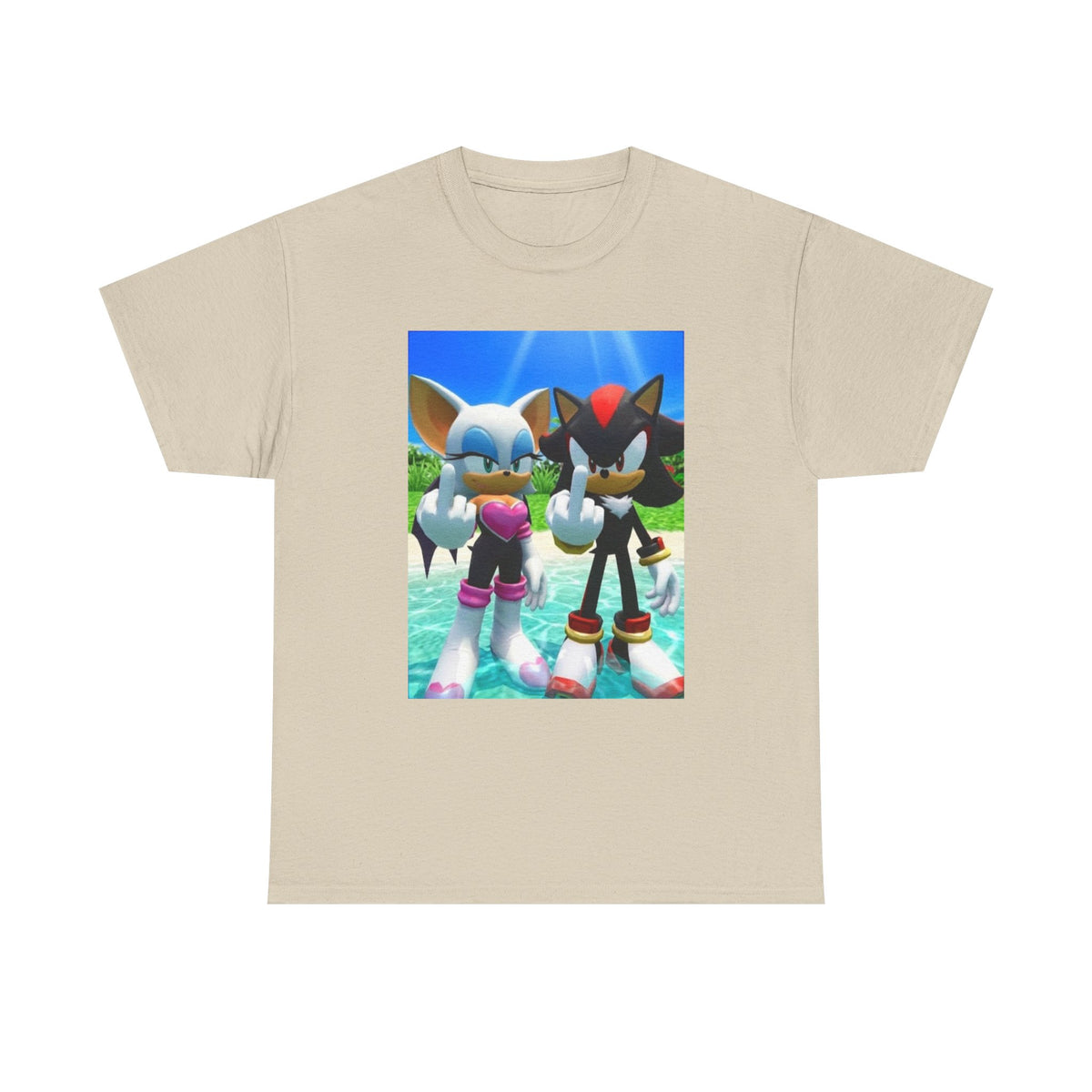 Rouge And Shadow Flipping The Bird Tee (Design 4)