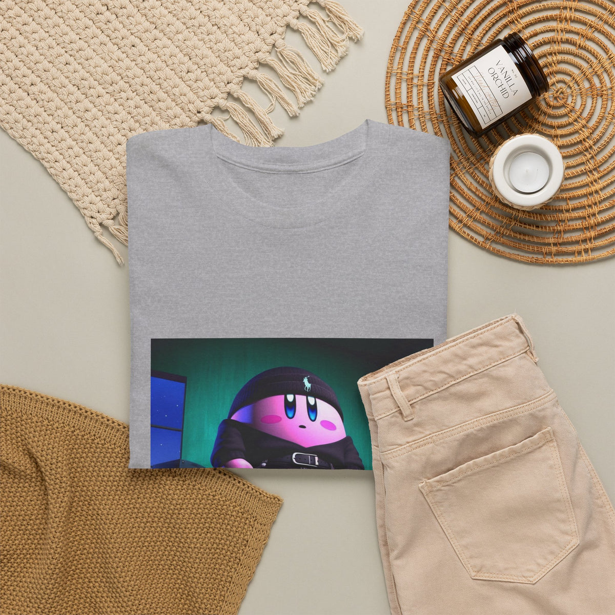 Drip Kirby Posing In His Crib Tee