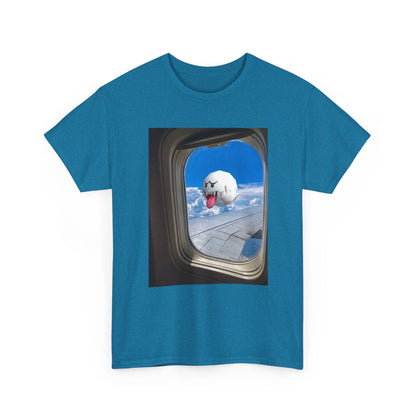 Boo Flipping Off Airplane Window Tee