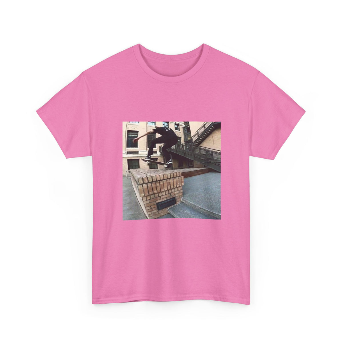 Skater Riding Through Cloud Passage Tee