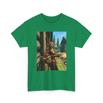 Khajiit Smoking Fat Blunt Tee
