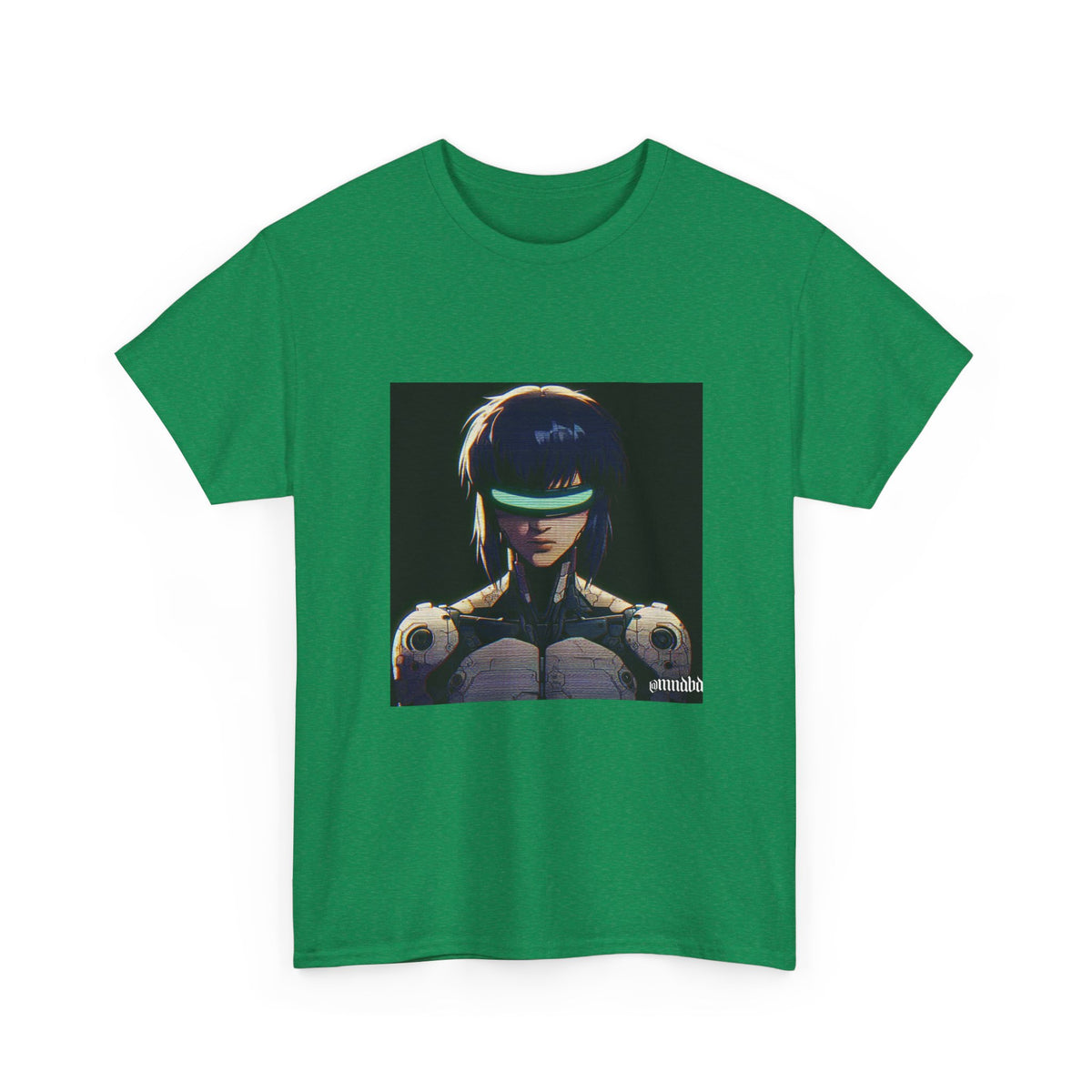 Cybernetic Major Motoko Kusanagi Glitch Art Tee