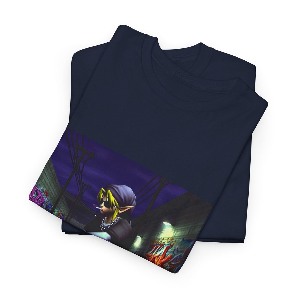 Edgy Link Skater Smoking Alley Tee