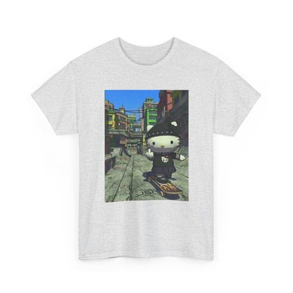 Punk Hello Kitty Flipping The Bird Tee