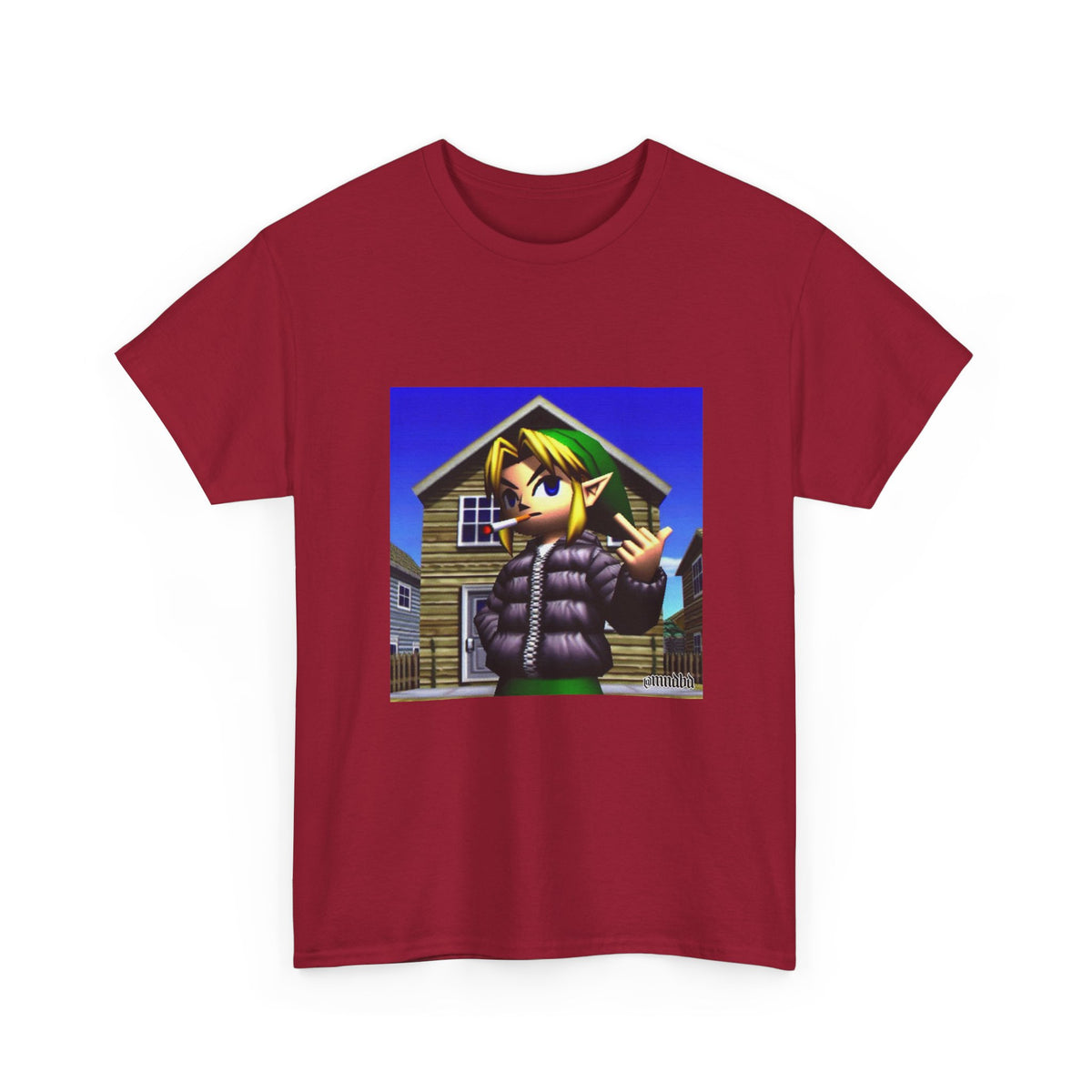 Edgy Hero Smoking And Flipping The Bird Tee