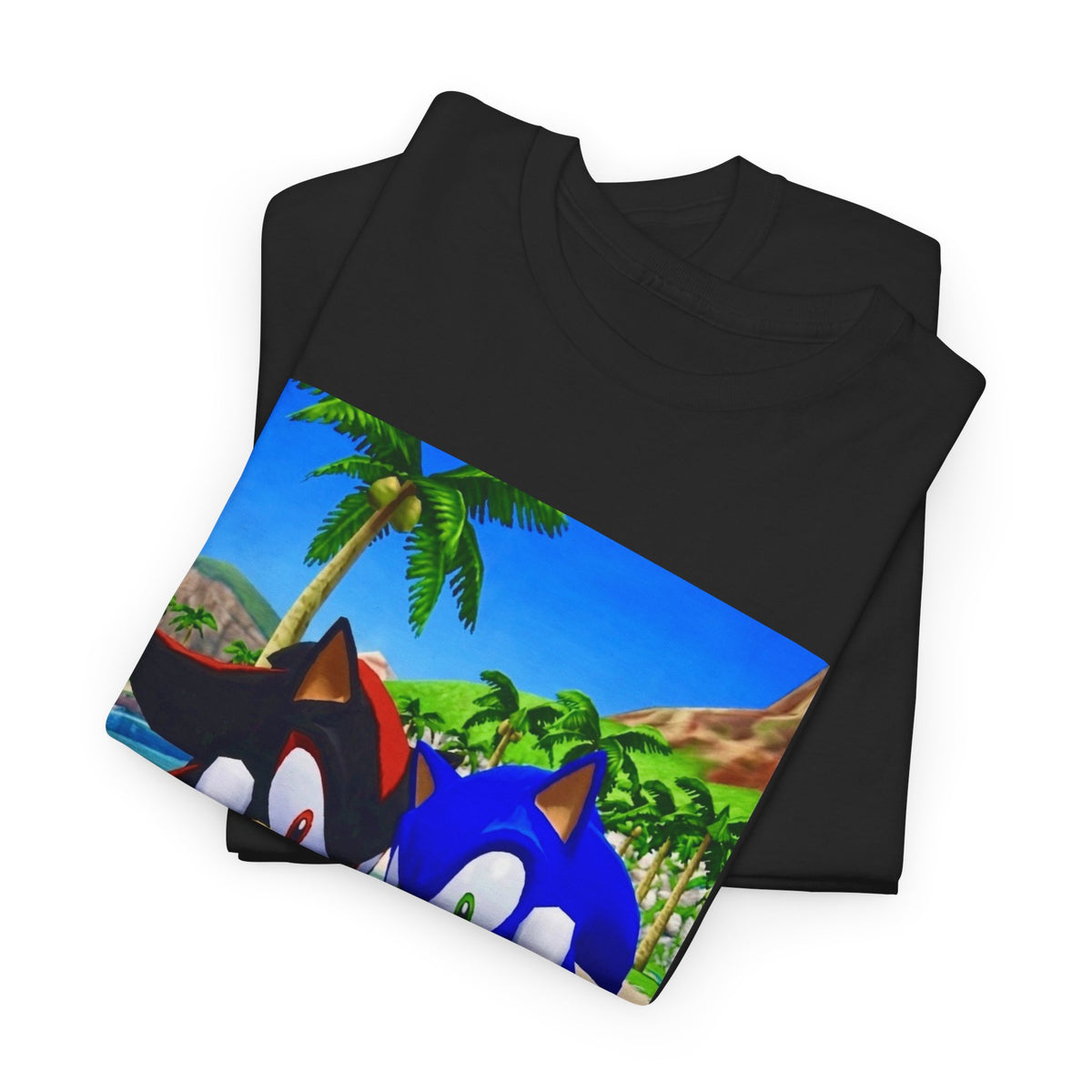 Sonic And Shadow Flipping The Bird Tee