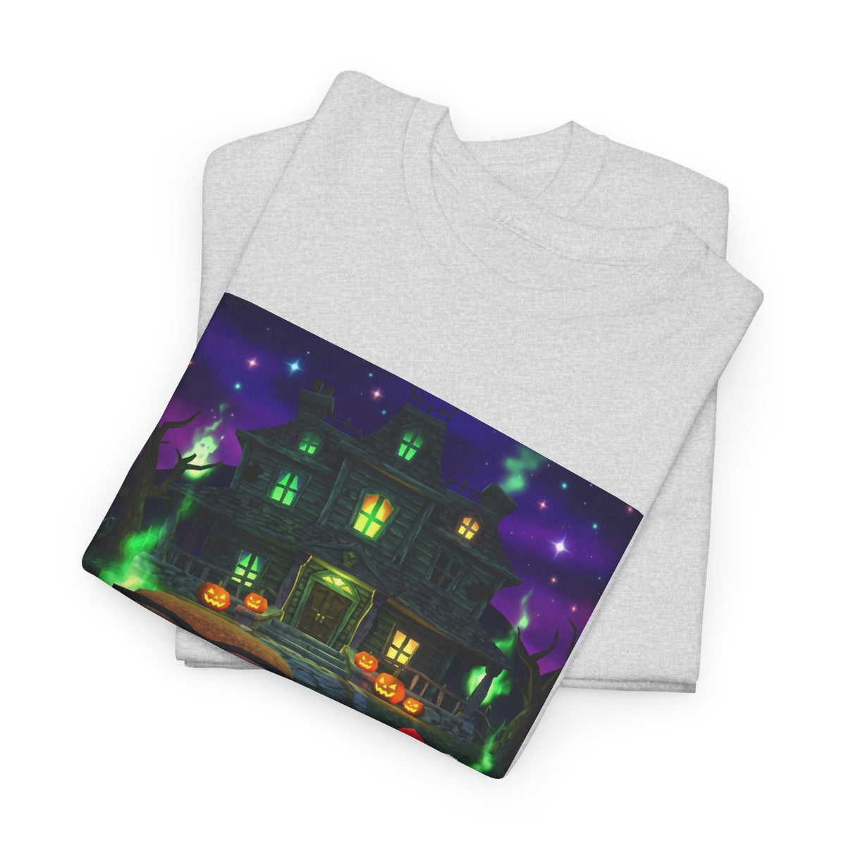 Neon Leaf Whisper Graphic Tee