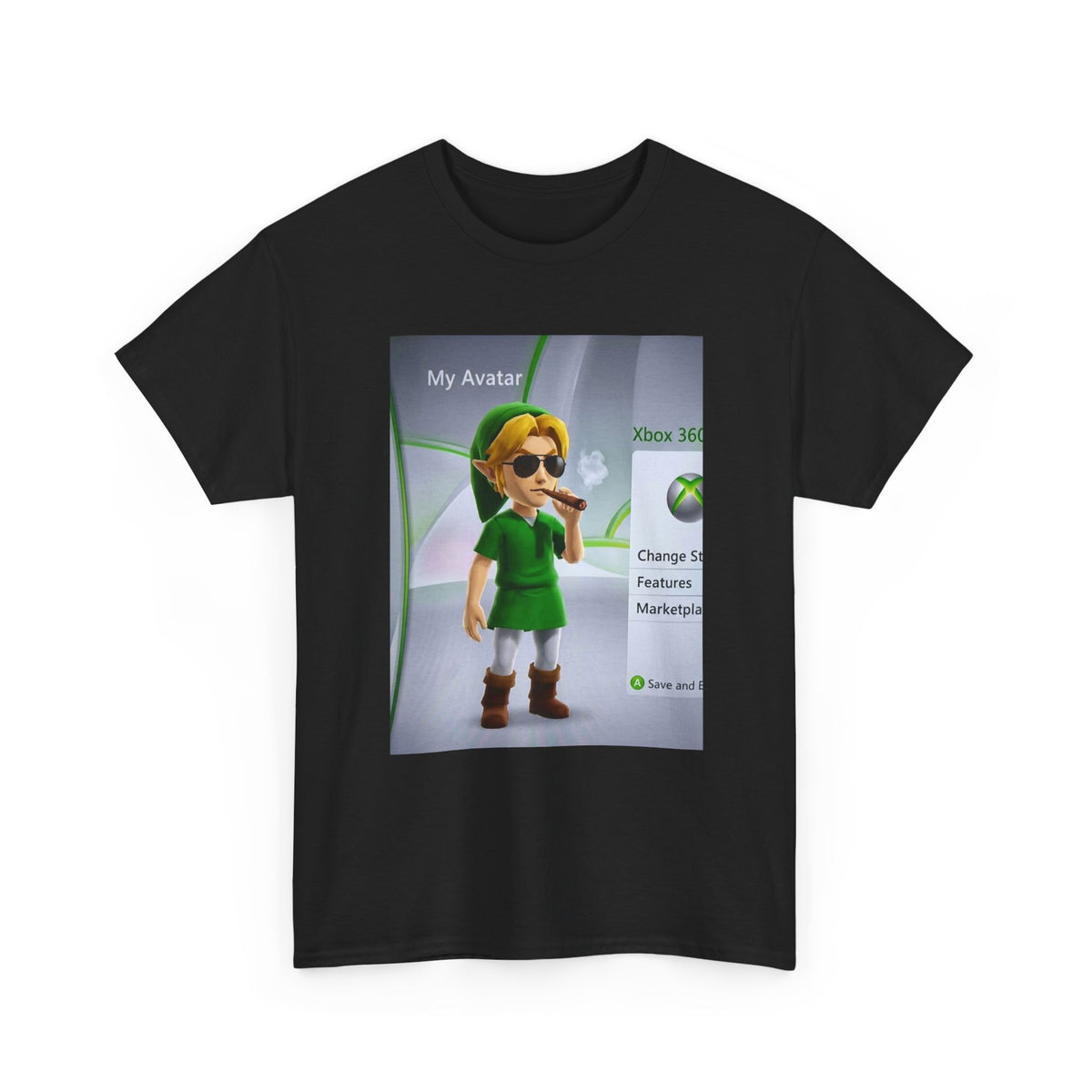 Stoner Link Xbox Avatar Puffing Blunt Tee