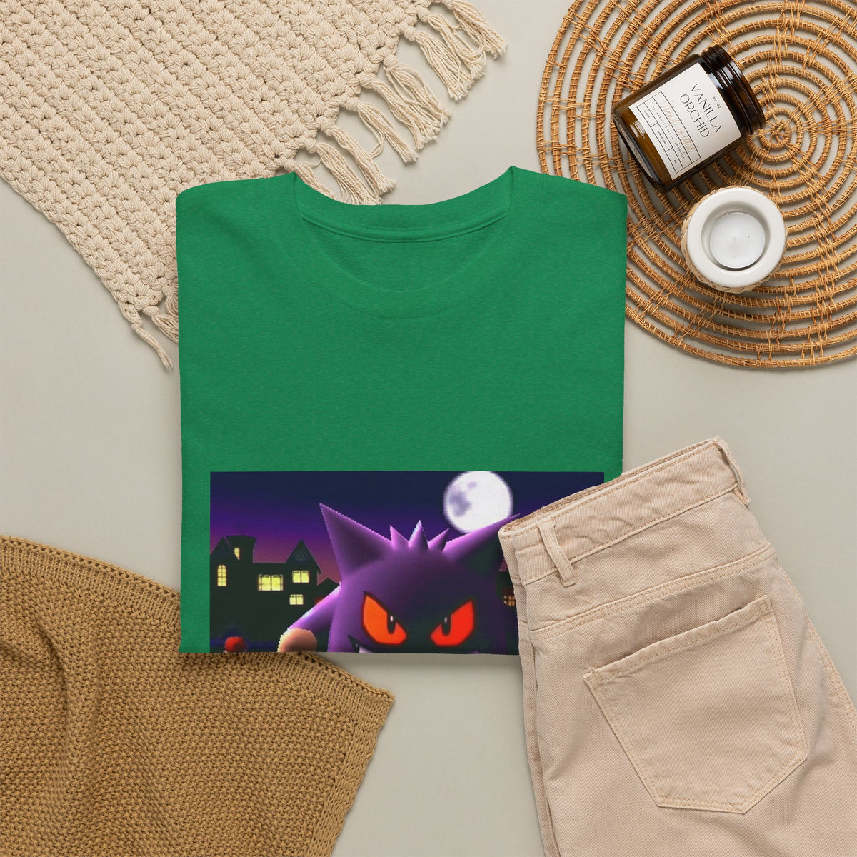 Gengar Lurking Under Moonlight Tee