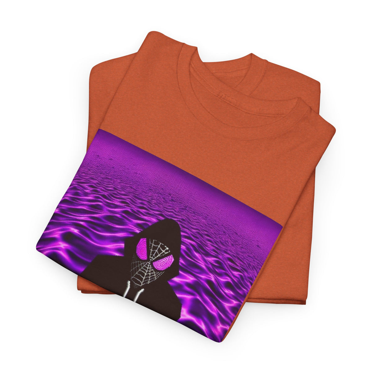 Spider-Hoodie With Purple Swirls Tee