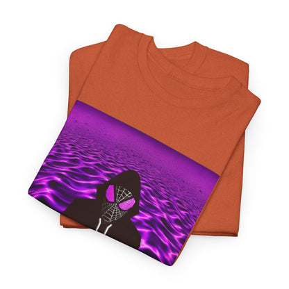 Spider-Hoodie With Purple Swirls Tee