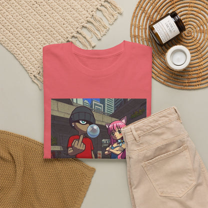 Skater Punk And Kitty Girl In Skater Park Tee