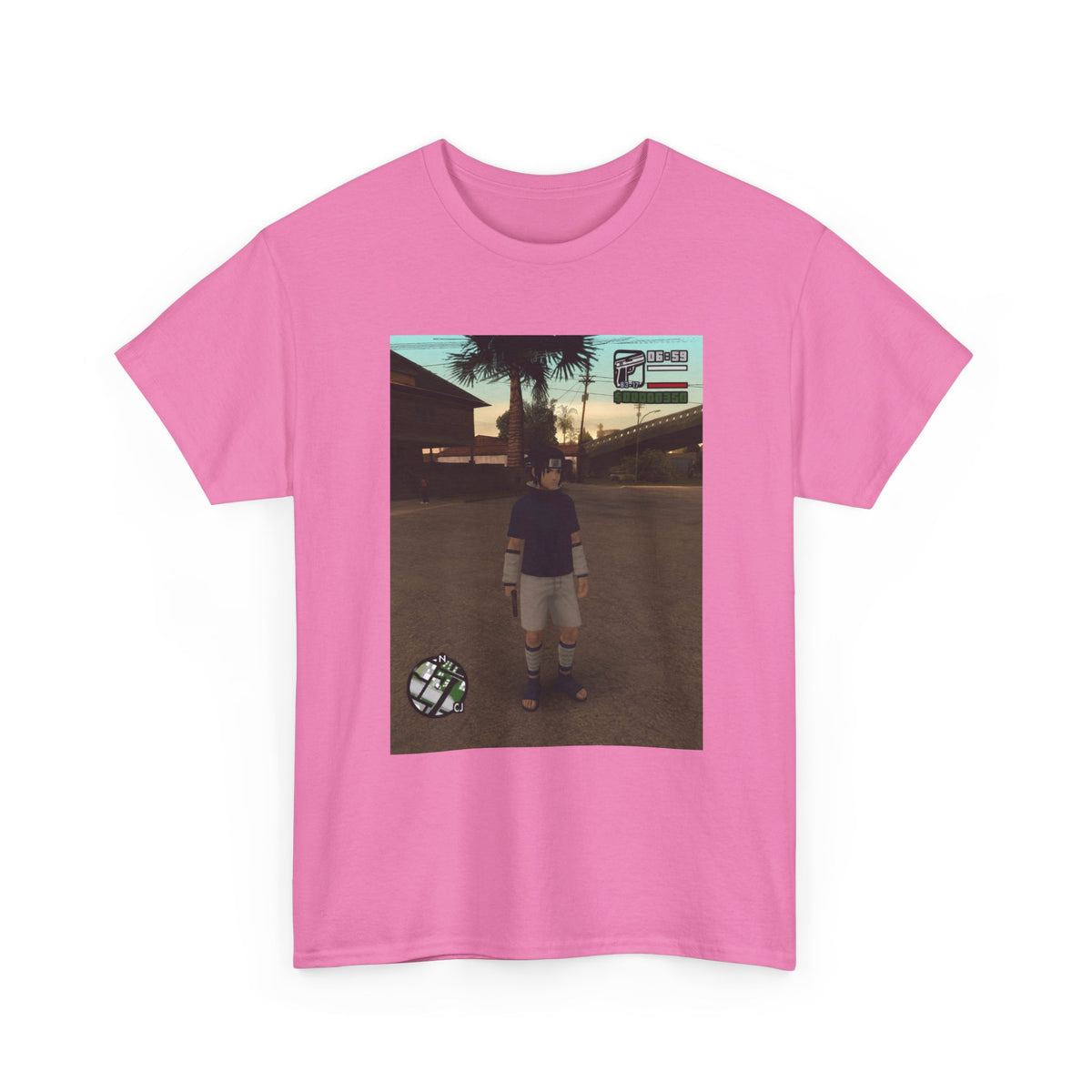 Sasuke Uchiha In San Andreas Streetwear Tee