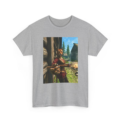 Khajiit Smoking Fat Blunt Tee