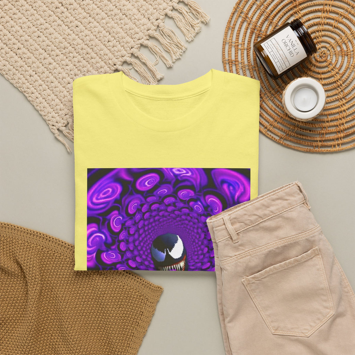 Venom Sipping Lean in Hypnotic Haze Tee