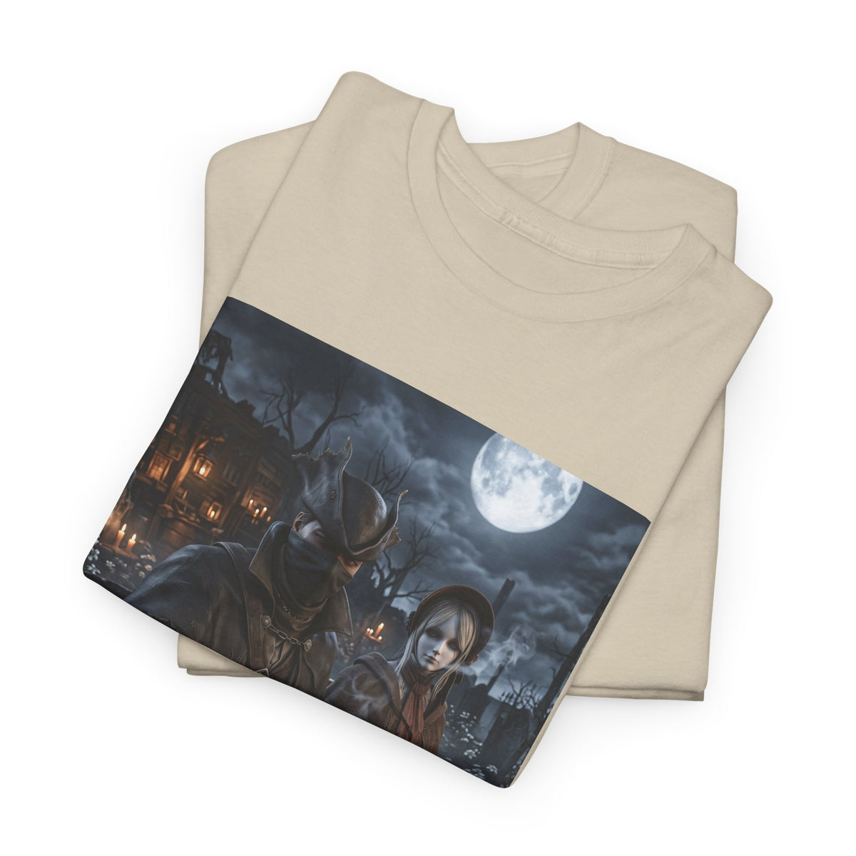 Hunters Smoking Under Moonlight