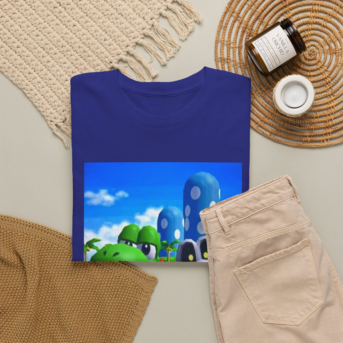 Yoshi and Dry Bones Flipping The Bird Tee (Design 4)