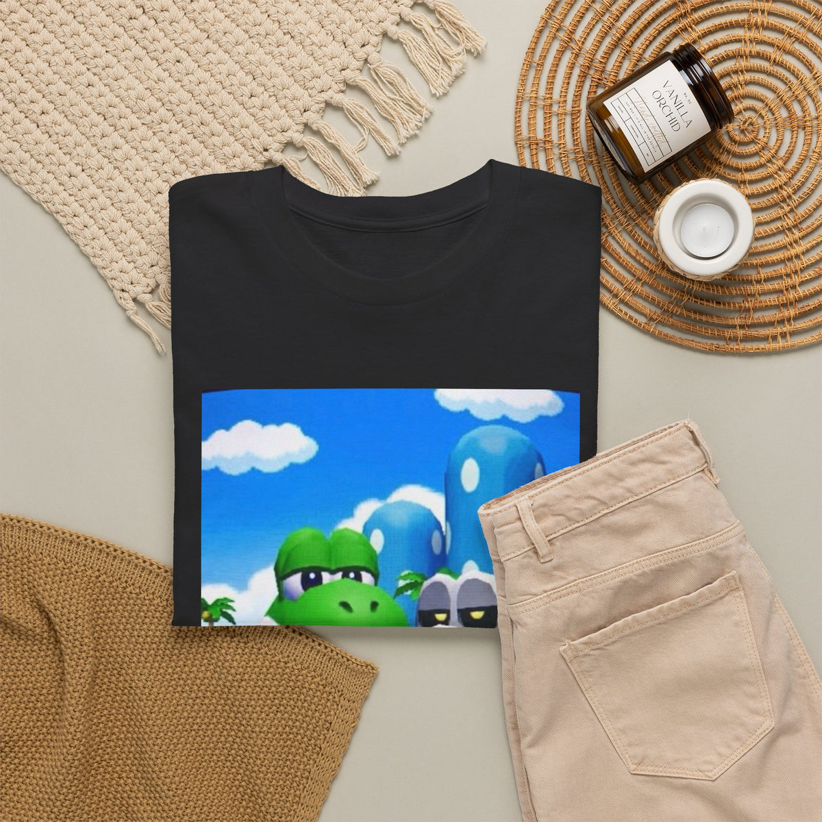 Yoshi And Dry Bones Flipping Off Tee (Design 7)