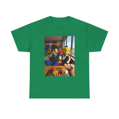 Spike and Peach Smoking Fast Food Tee