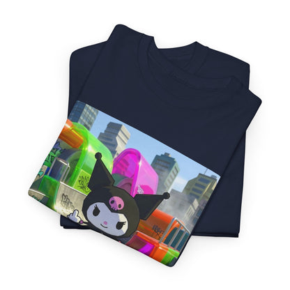 Skater Kuromi Giving The Finger Tee