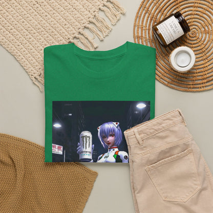 Rei Ayanami Holds Monster Energy In City