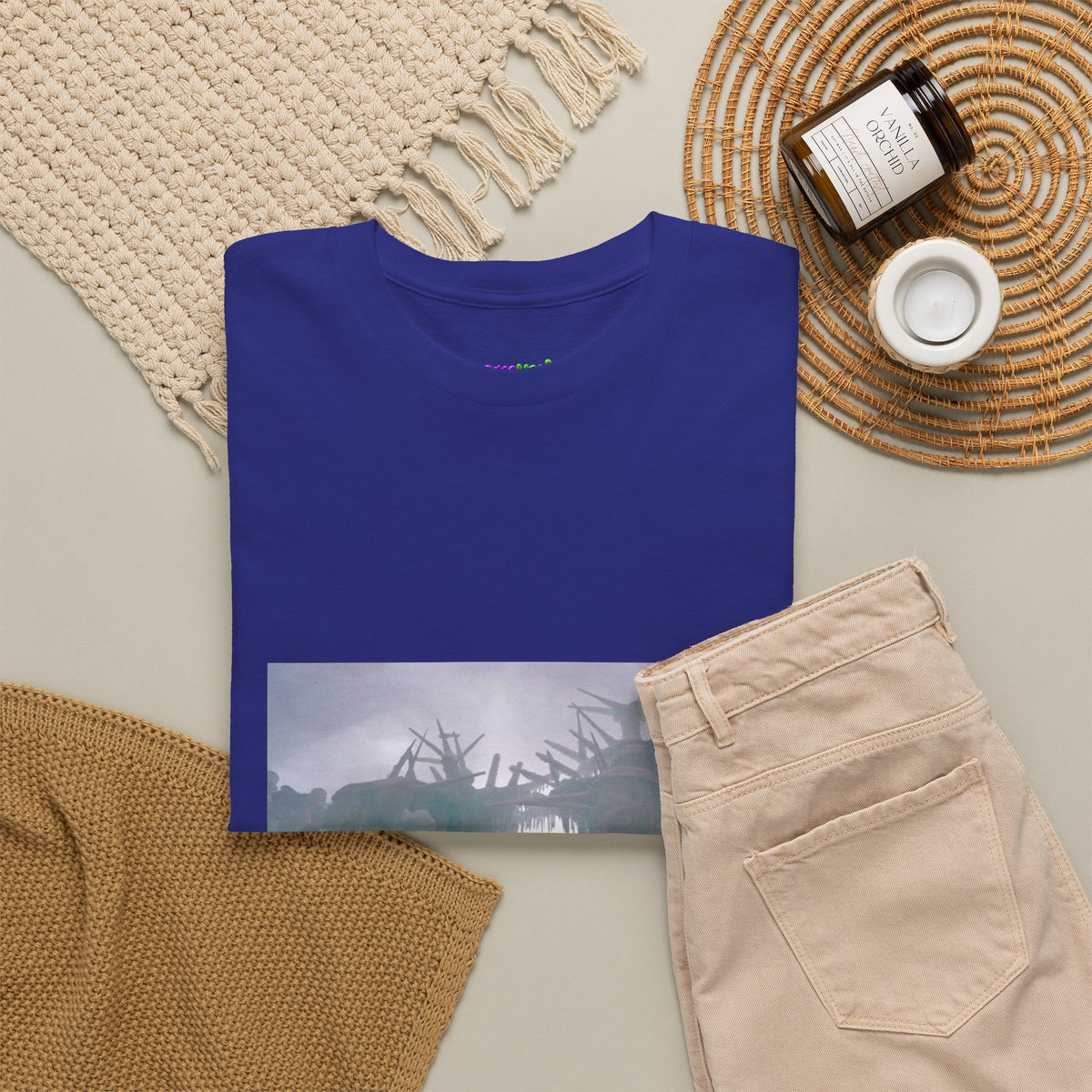 Leaf Whisper Canvas Graphic Tee