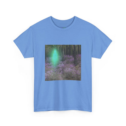 Visitor Exploring Neon Alley Tee