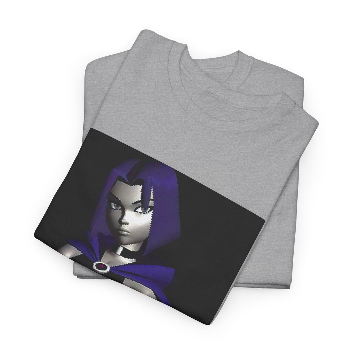 Pixelated Raven Standing Arms Crossed Tee