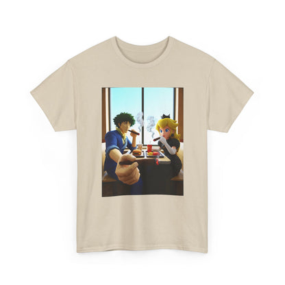 Spike Spiegel And Princess Peach Fast Food Smoke