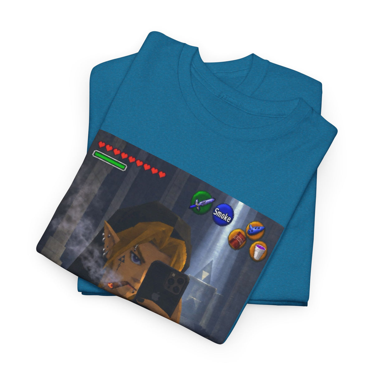Edgy Link Smoking Selfie Tee
