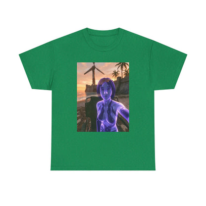 Cortana's Beach Sunset Selfie Tee