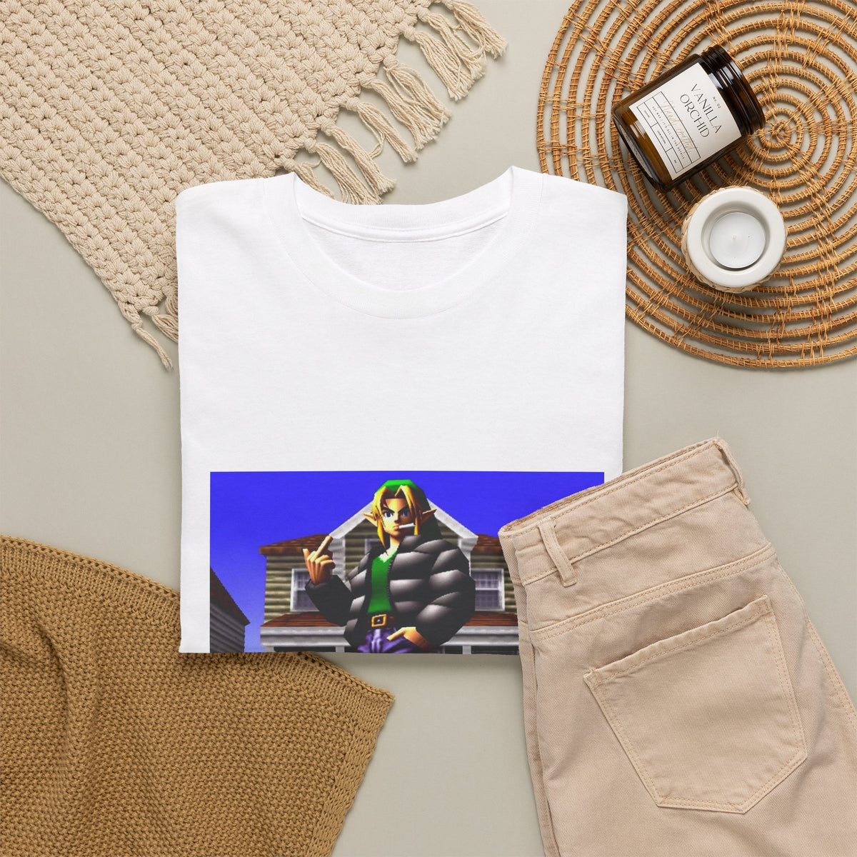 Link In Streetwear Flipping The Bird Tee