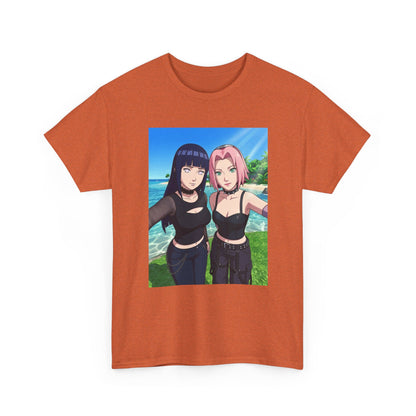 Goth Hinata and Sakura Beach Selfie